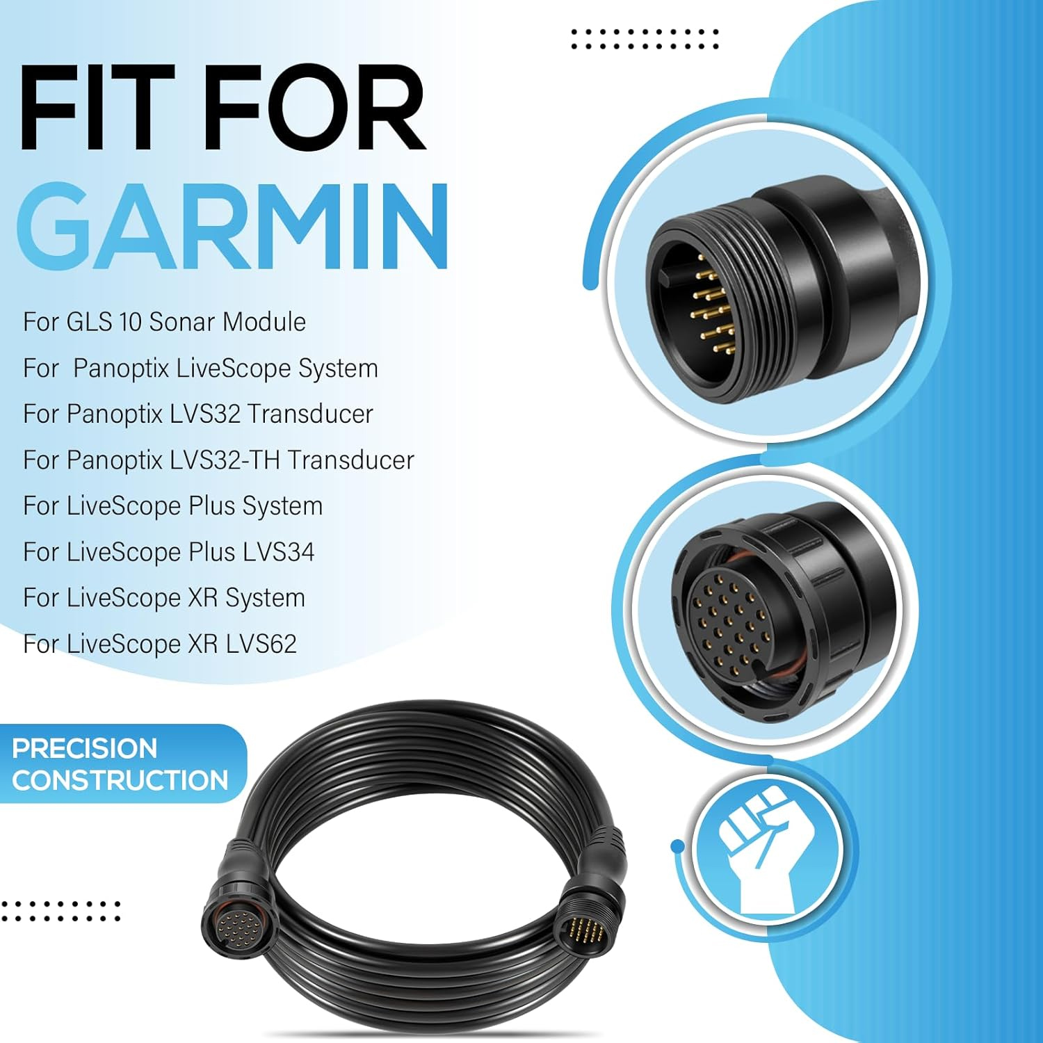 010-12855-00 Ship Transducer E - Fish Finder Cable 评论和价格