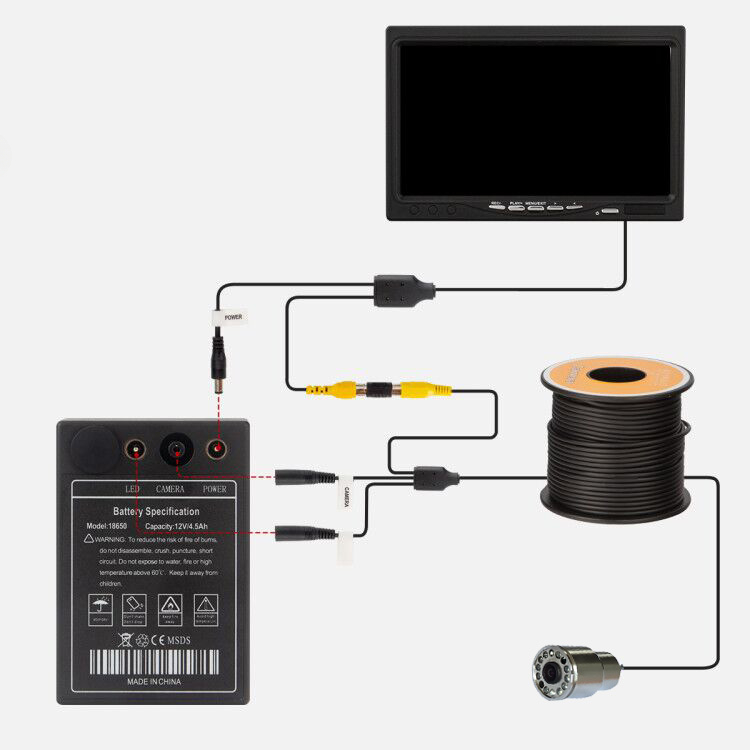IP68 full waterproof 12 LEDS 7 - Fish Finder Case 评论和价格