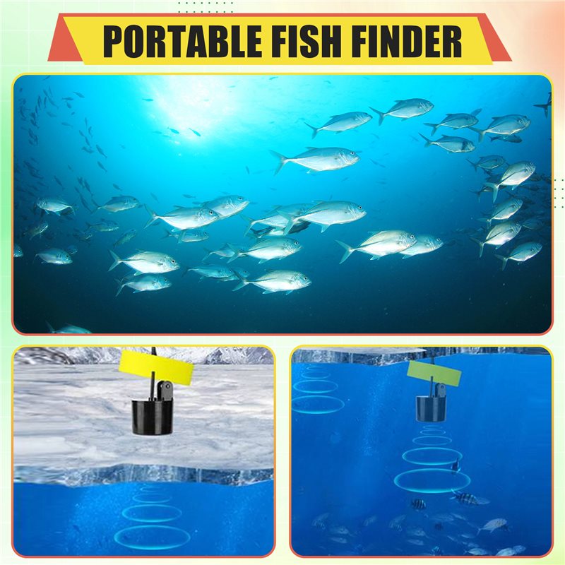 ABKV-Portable Fish Finder Wate - Fish Finder Transducer 评论和价格