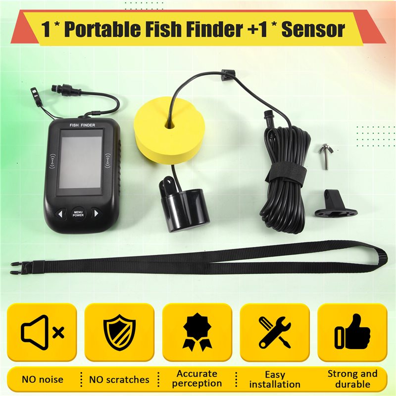 ABKV-Portable Fish Finder Wate - Fish Finder Transducer 评论和价格