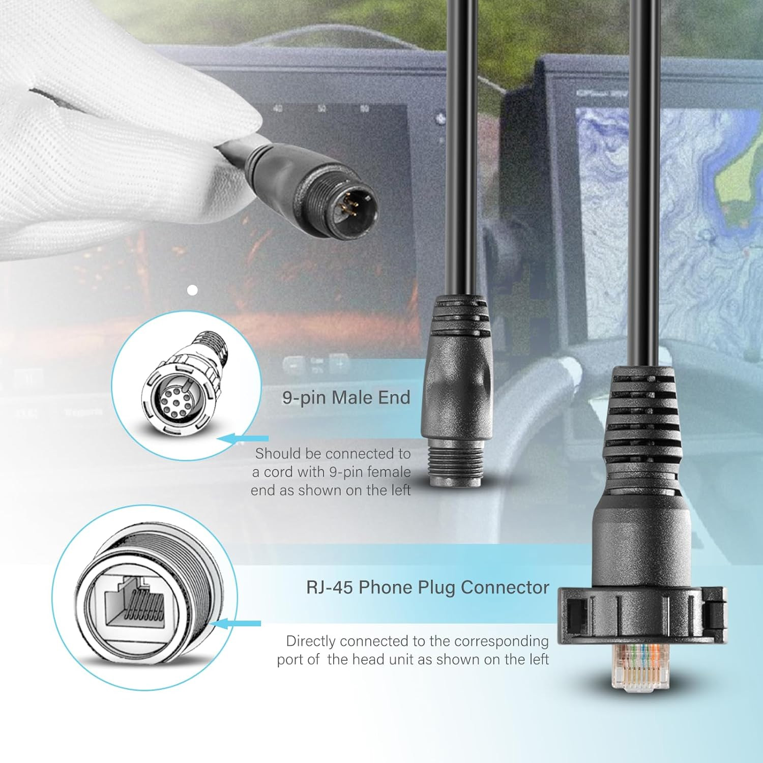 010-12531-01 Marine Network Ad - Fish Finder Cable 评论和价格