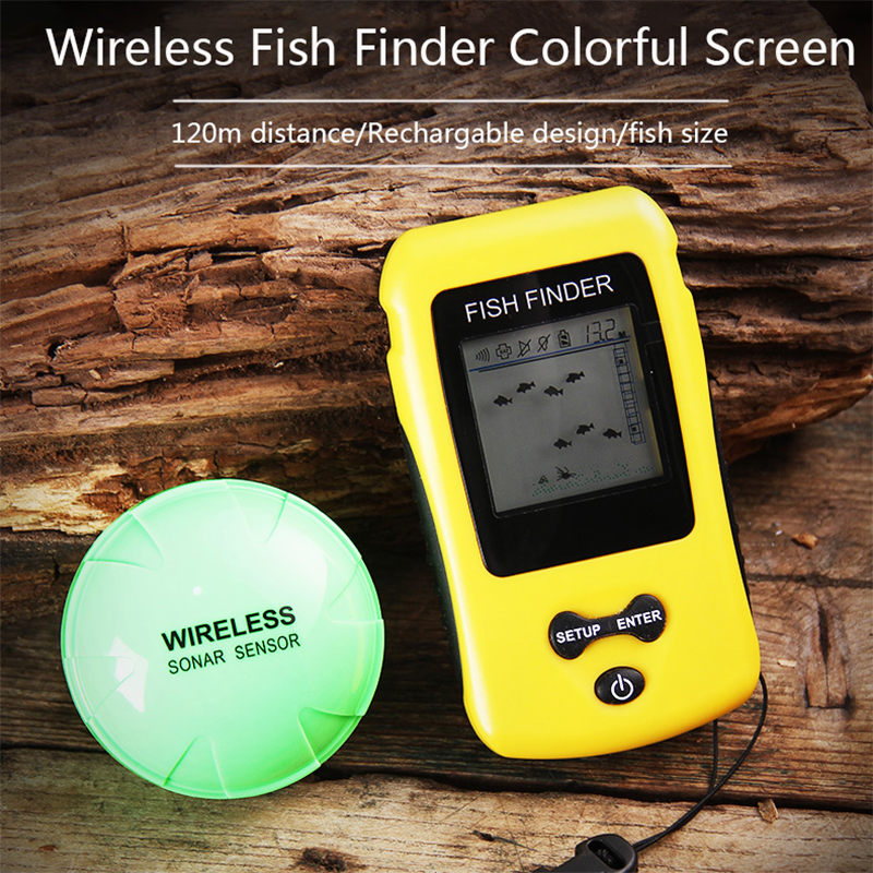 Brand New KDR Colorful Wireles - Fish Finder Transducer 评论和价格